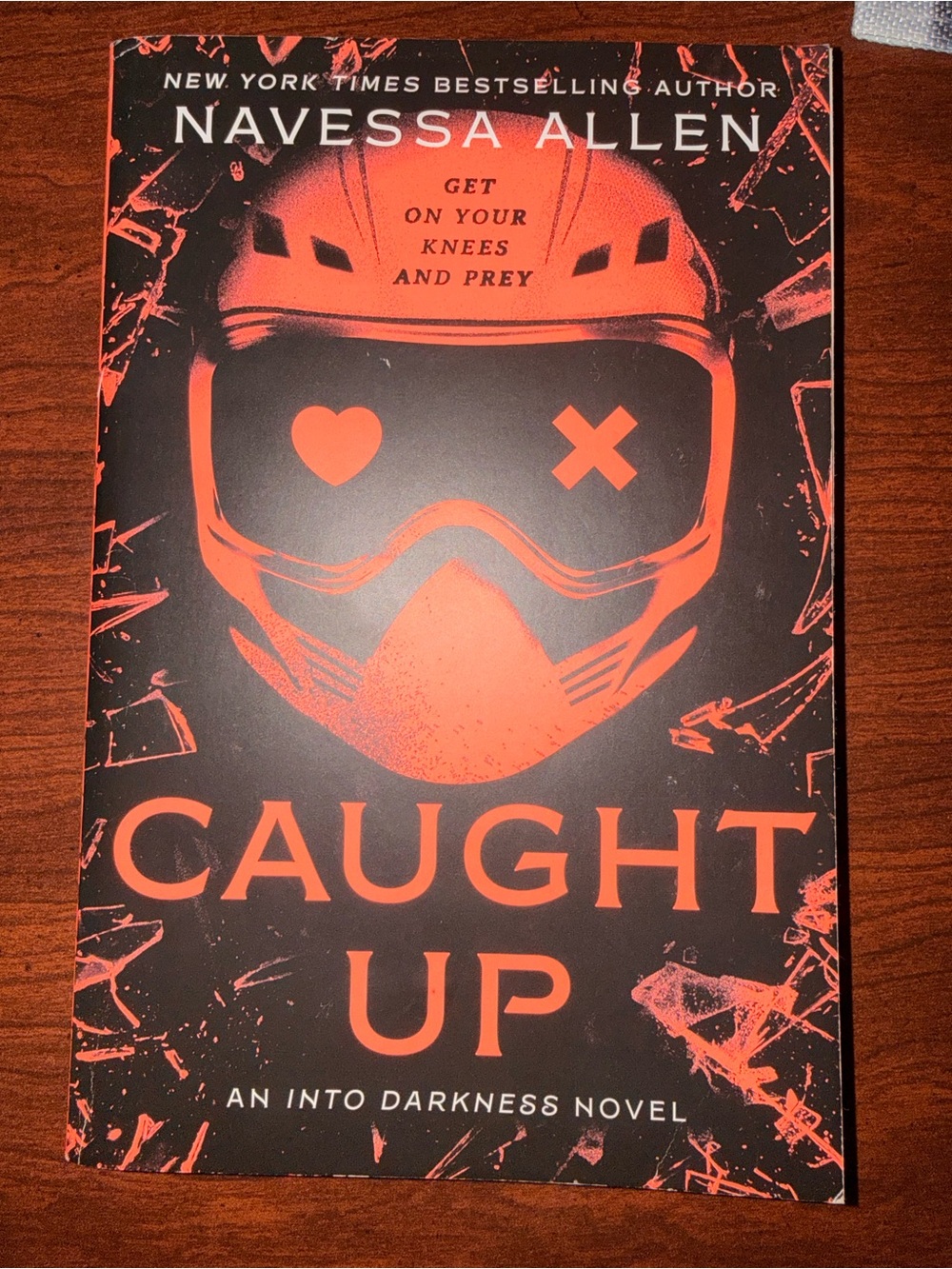 Caught Up by Navessa Allen - Black & Red Paperback Thriller